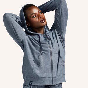 😍PELOTON! Super soft and cozy zip up hoodie blue size medium